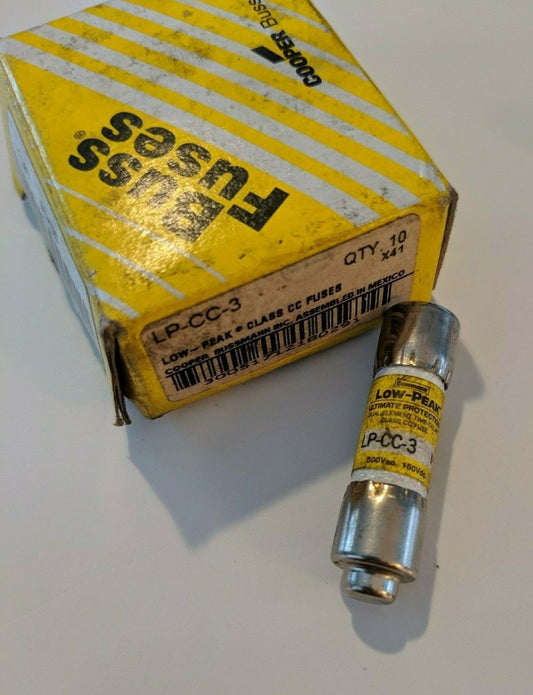 LP-CC-3 - Bussmann 3A Amp 600Vac Low Peak Class Cc Fuse