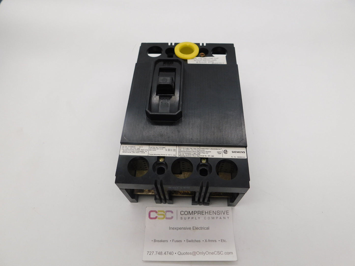 QJ23B225 - Siemens 225A Amp 3P Pole 10kA@240V Bolt On Circuit Breaker