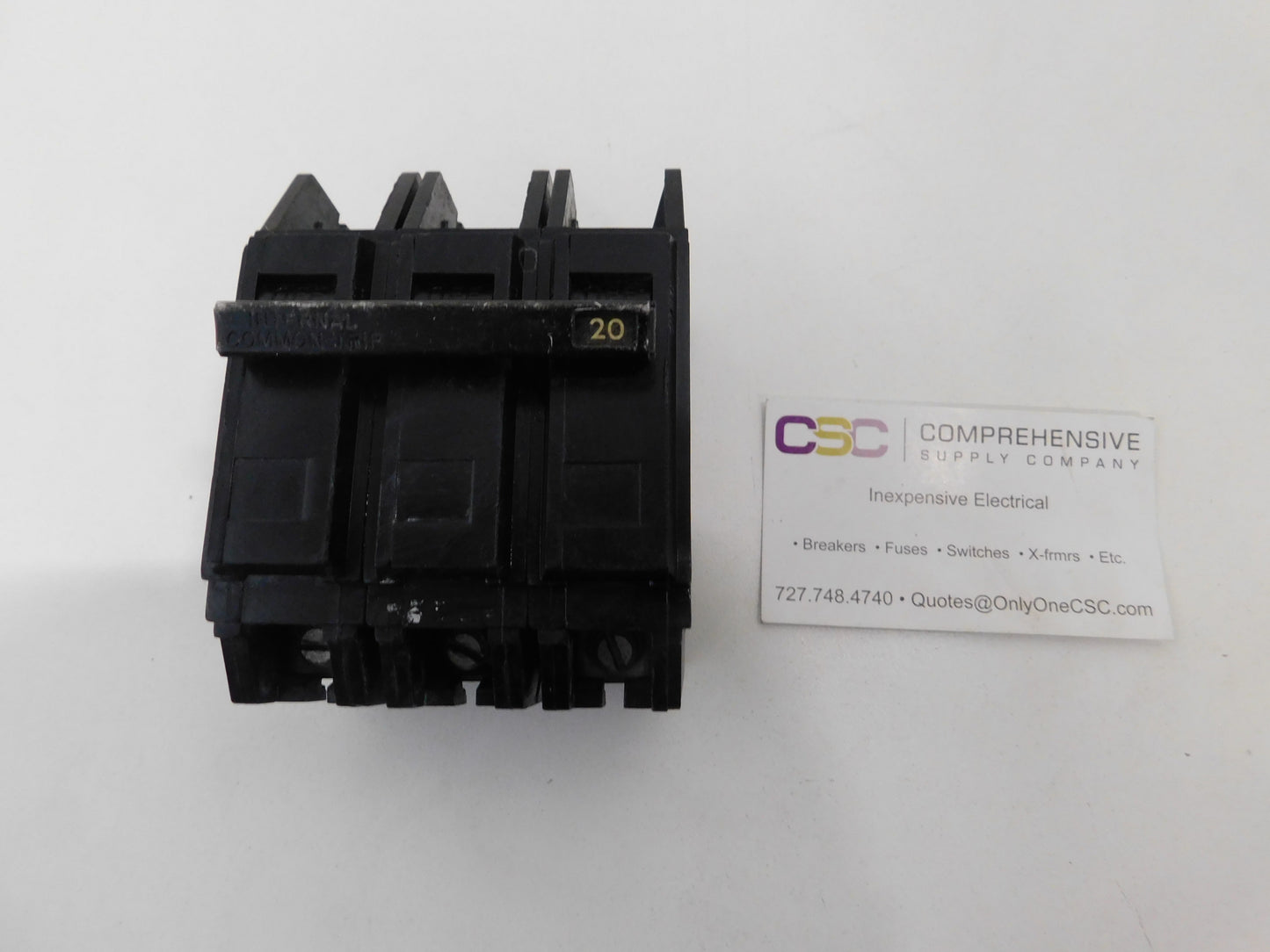 TQC32020 - GE 20A Amp 3P Pole 5kA@240V Bolt On Circuit Breaker