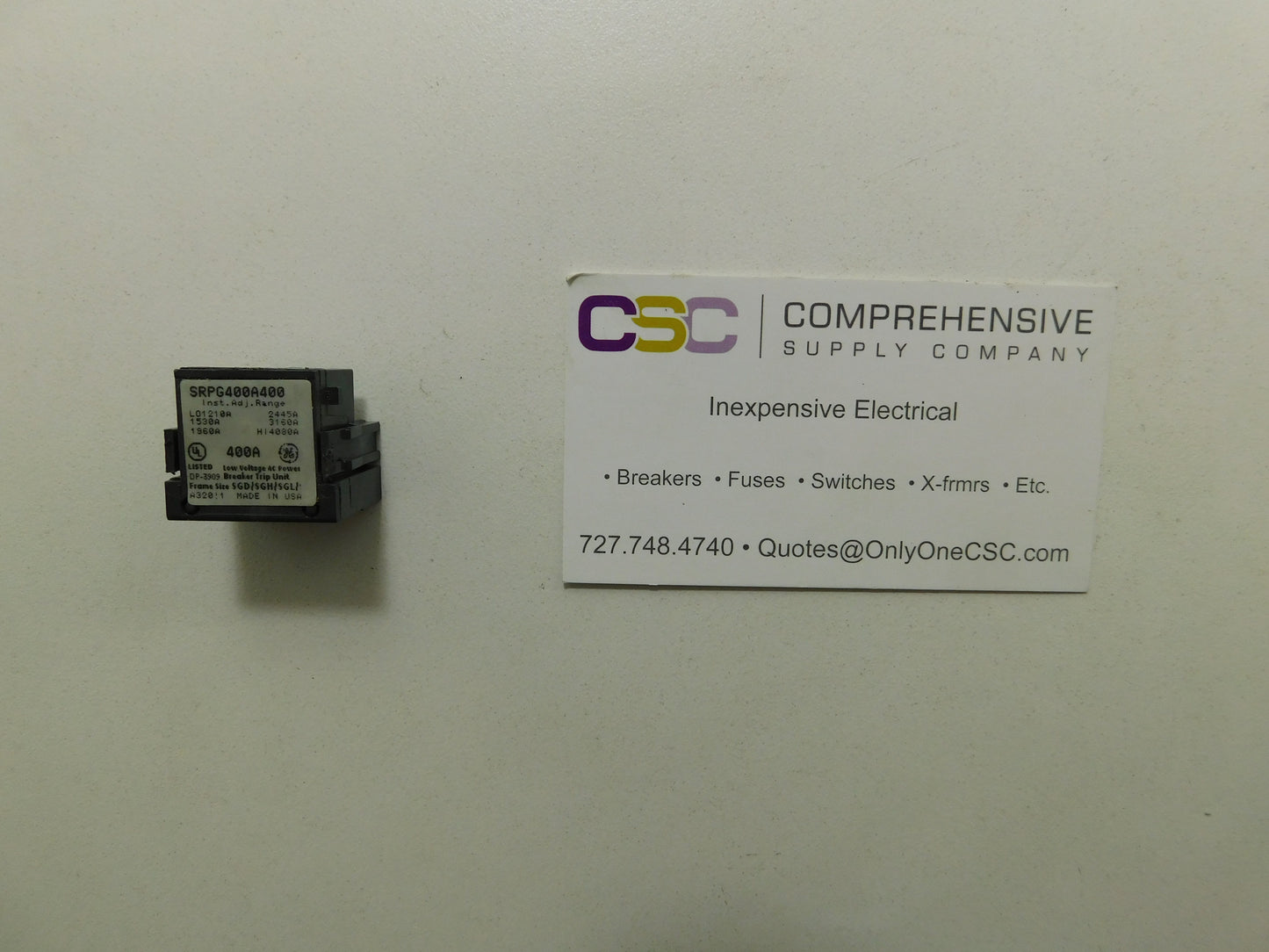 SRPG400A400 - GE 400A Circuit Breaker Trip Unit For 400A Sgd/Sgh/Sgl/Sgp