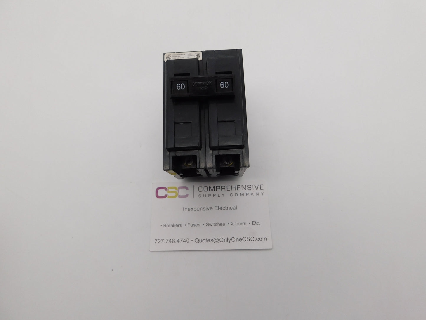 BAB2060 - Cutler Hammer 60A Amp 2P Pole 10kA@120/240V Bolt On Circuit Breaker