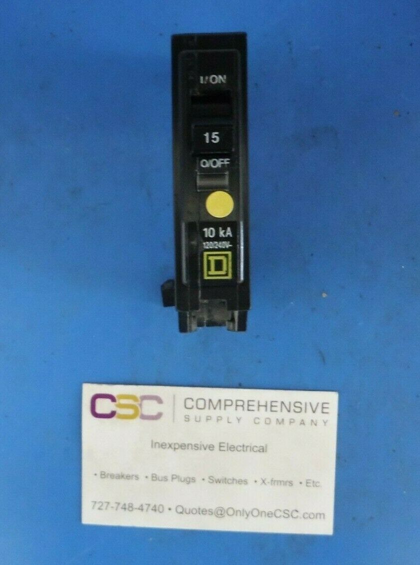 QOB115 - Square D 15A Amp 1P Pole 10kA@120/240V Bolt On Circuit Breaker