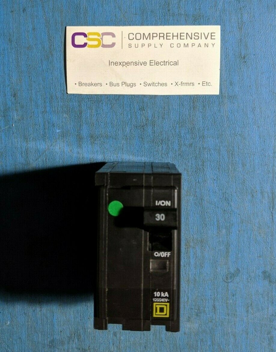QO230 - Square D 30A Amp 2P Pole 10kA@120/240V Plug On Circuit Breaker