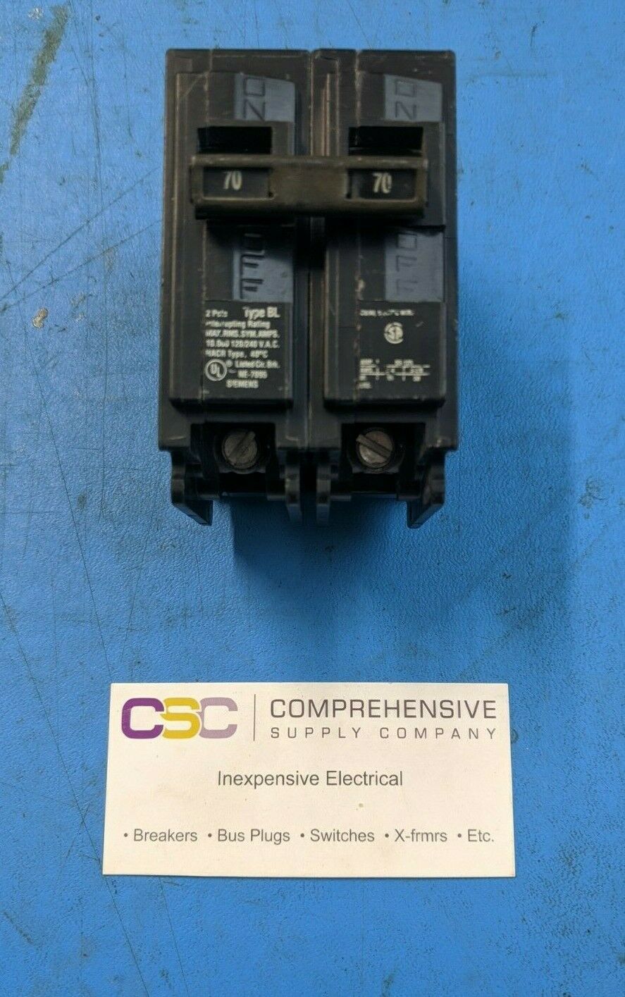 B270 - Siemens 70A Amp 2P Pole 10kA@120/240V Bolt On Circuit Breaker