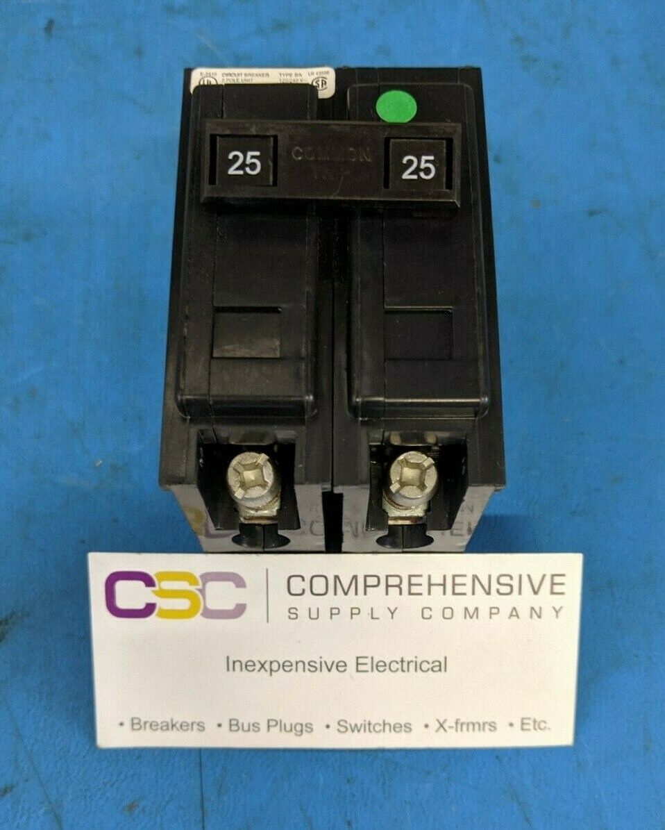 BAB2025 - Cutler Hammer 25A Amp 2P Pole 10kA@120/240V Bolt On Circuit Breaker
