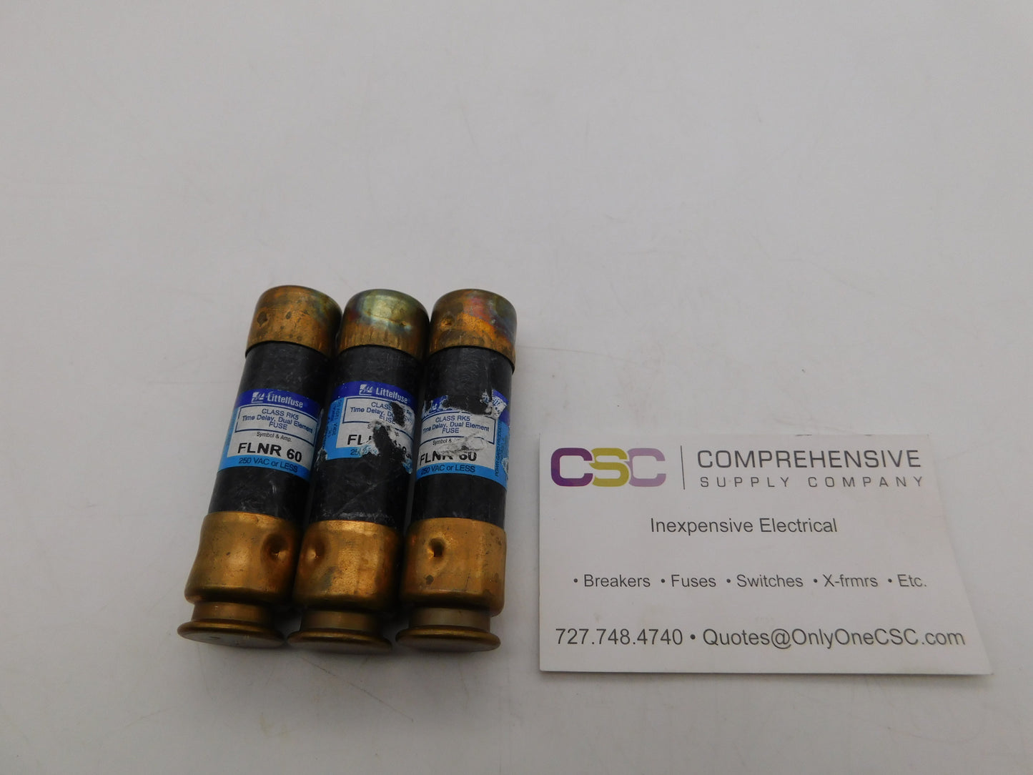 FLNR60 - Littelfuse 60A Amp 250V Class Rk5 Time Delay Cartridge Fuse