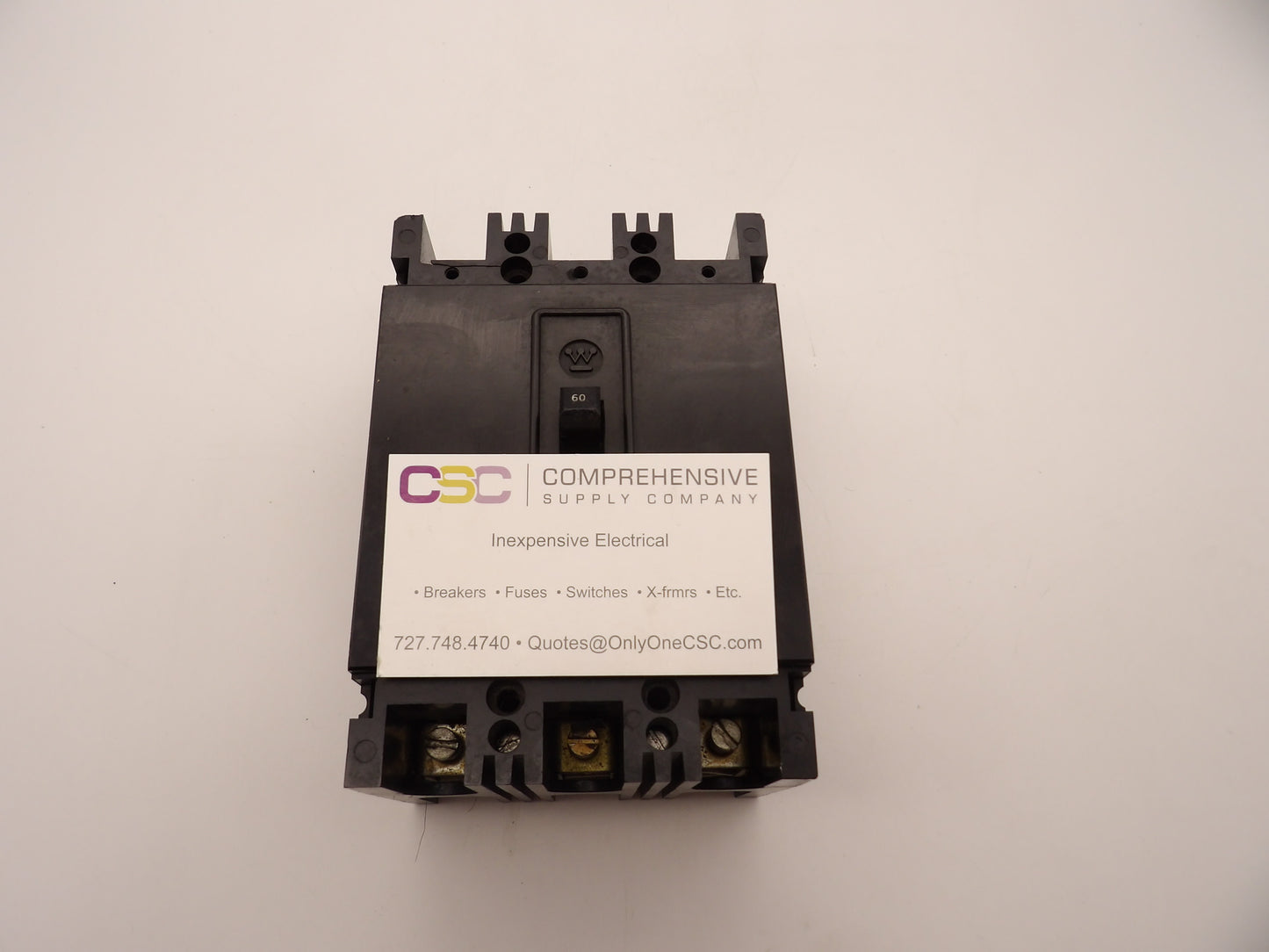 EB3060 - Westinghouse 60A Amp 3P Pole 10kA@240V Bolt On Circuit Breaker