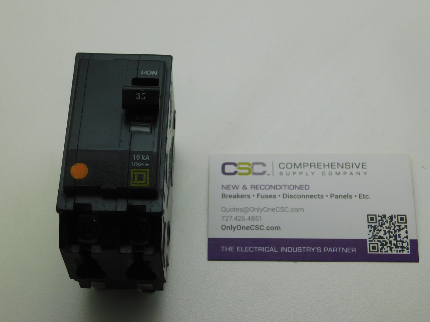 QO235 - Square D 35A Amp 2P Pole 10kA@120/240V Plug On Circuit Breaker