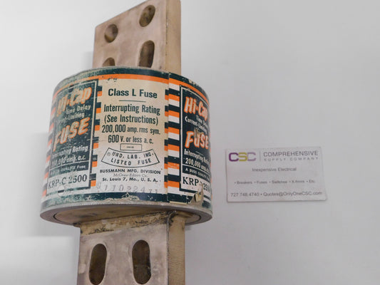 KRPC2500 - Hi Cap 2500A Amp 600V Class L Time Delay Blade Fuse