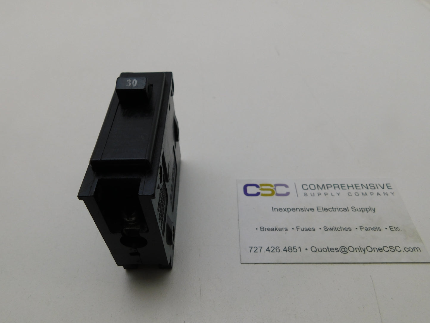 BR130 - Cutler Hammer 30A Amp 1P Pole 10kA@120/240V Plug On Circuit Breaker