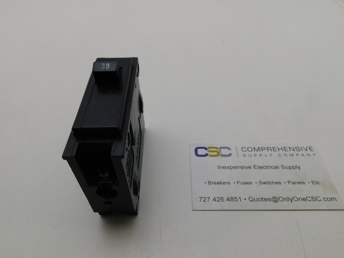 BR130 - Cutler Hammer 30A Amp 1P Pole 10kA@120/240V Plug On Circuit Breaker