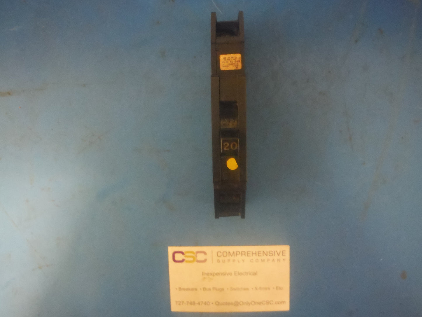 QB20 - Zinsco 20A Amp 1P Pole 10kA@120/240V Bolt On Qb Circuit Breaker
