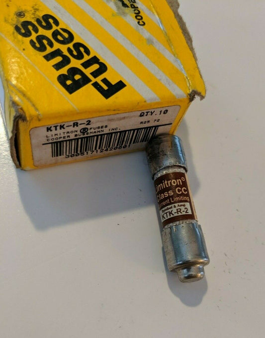 KTK-R-2 - Bussmann 2A Amp 600Vac Limitron Class Cc Current Limiting Fuse