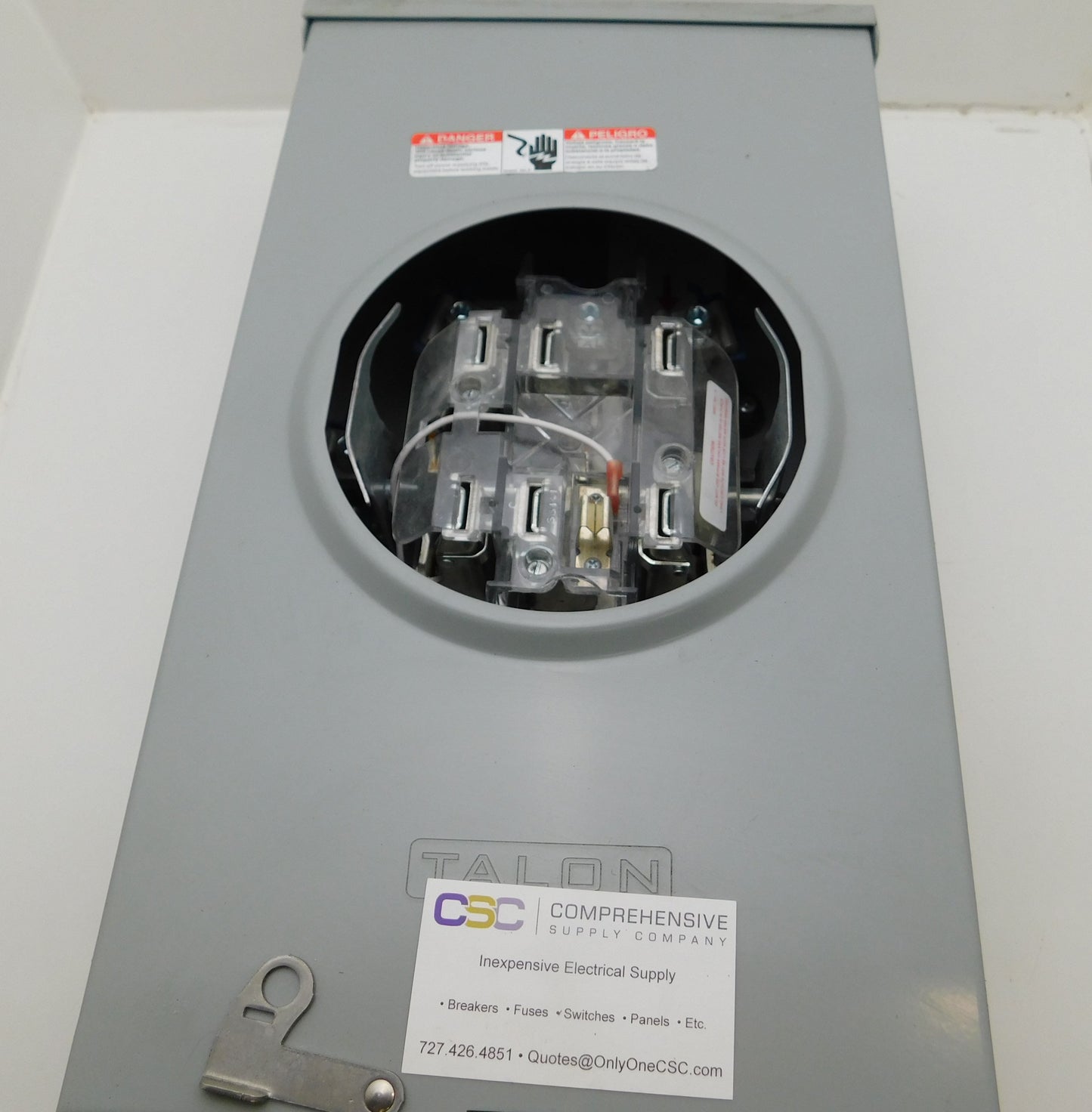 40007-01F - Talon 200A Amp 600V 3Ph/4W 7J Jaw Nema 3R Oh Ringless Meter Socket