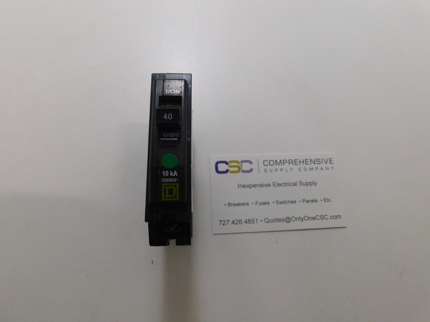 QO140 - Square D 40A Amp 1P Pole 10kA@120/240V Plug On Circuit Breaker