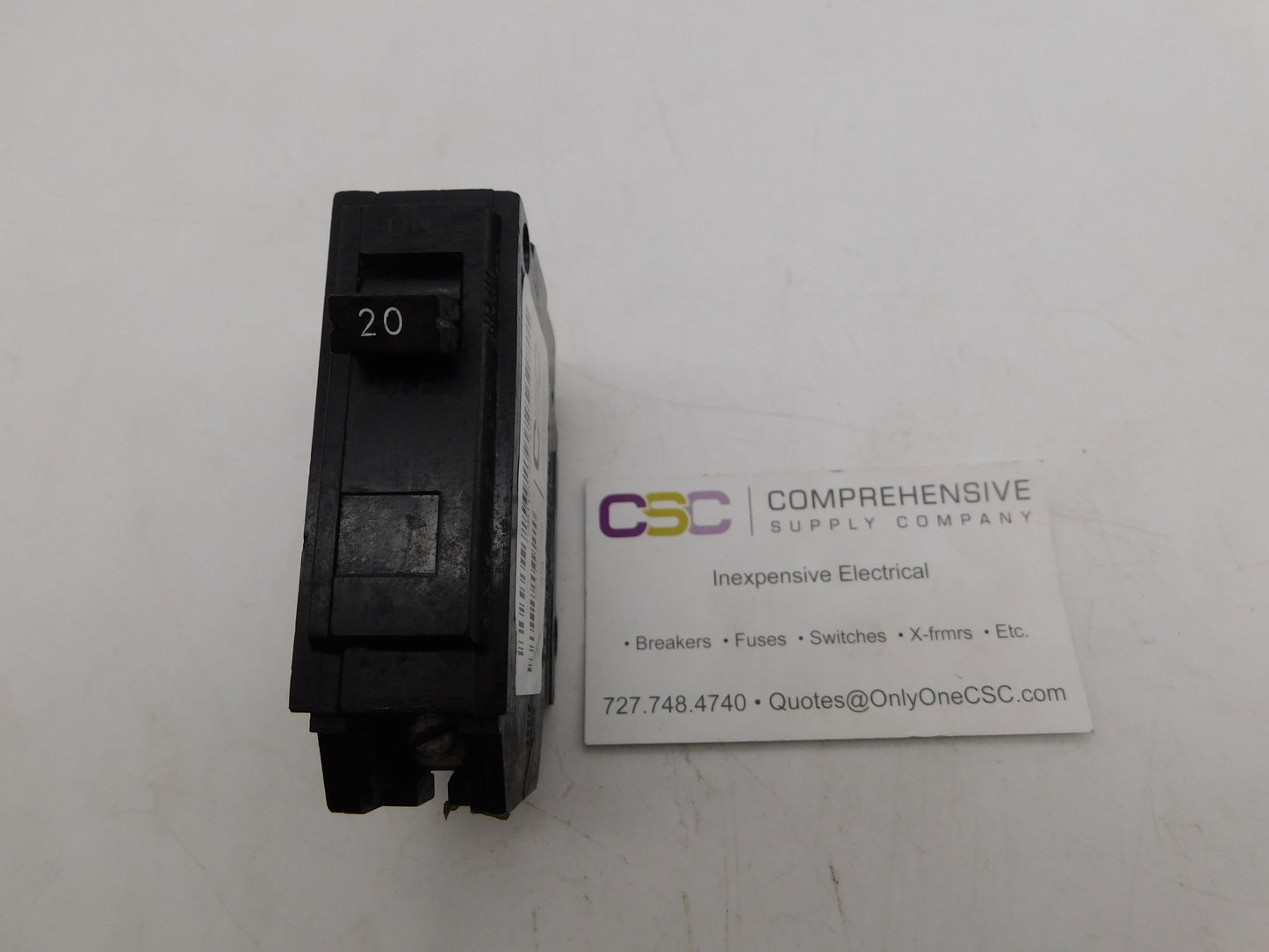 TQB1120 - GE 20A Amp 1P Pole 5kA@120/240V Bolt On Circuit Breaker - Older Series