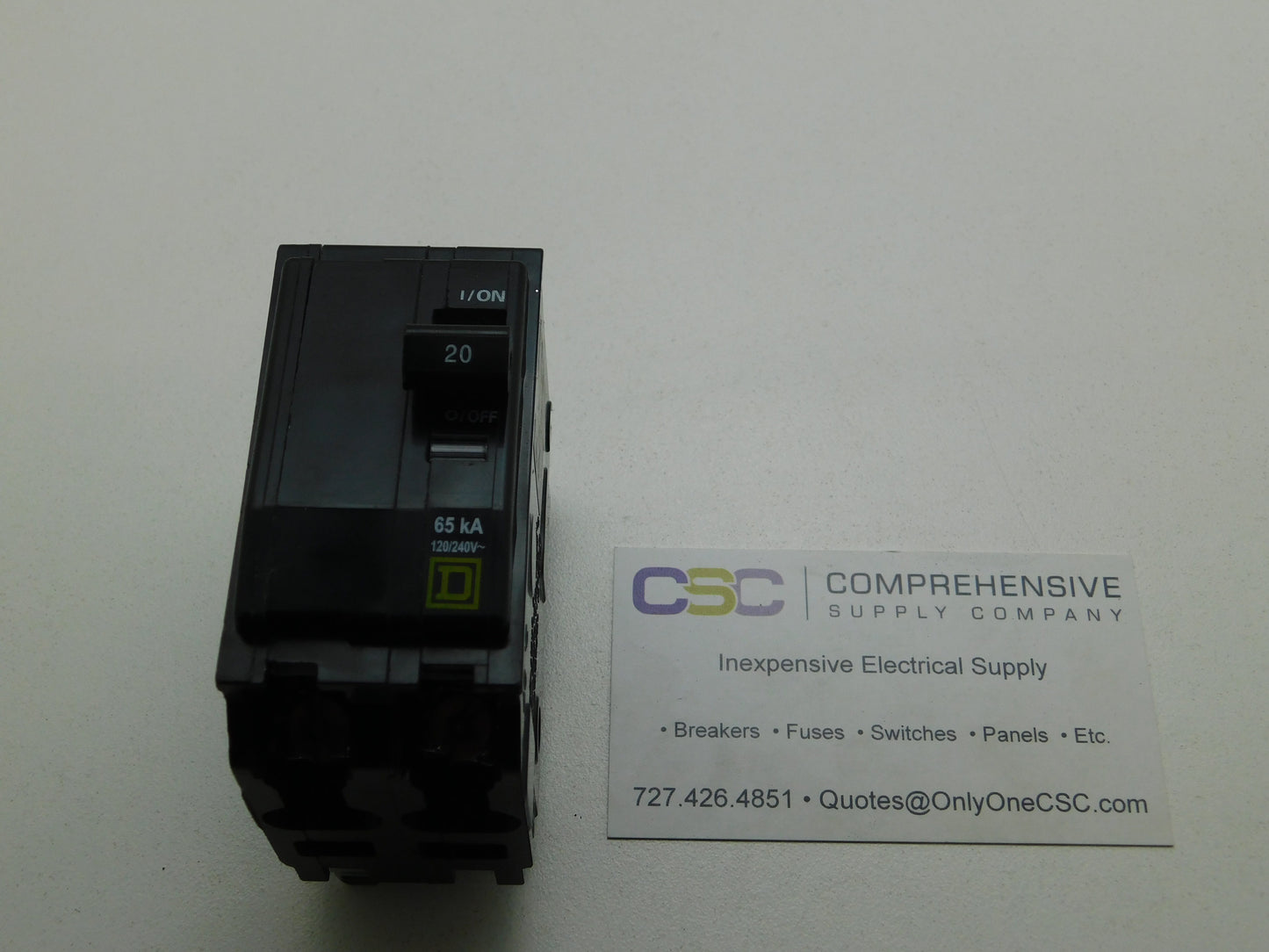 QHB220 - Square D 20A Amp 2P Pole 65kA@120/240V Bolt On Circuit Breaker