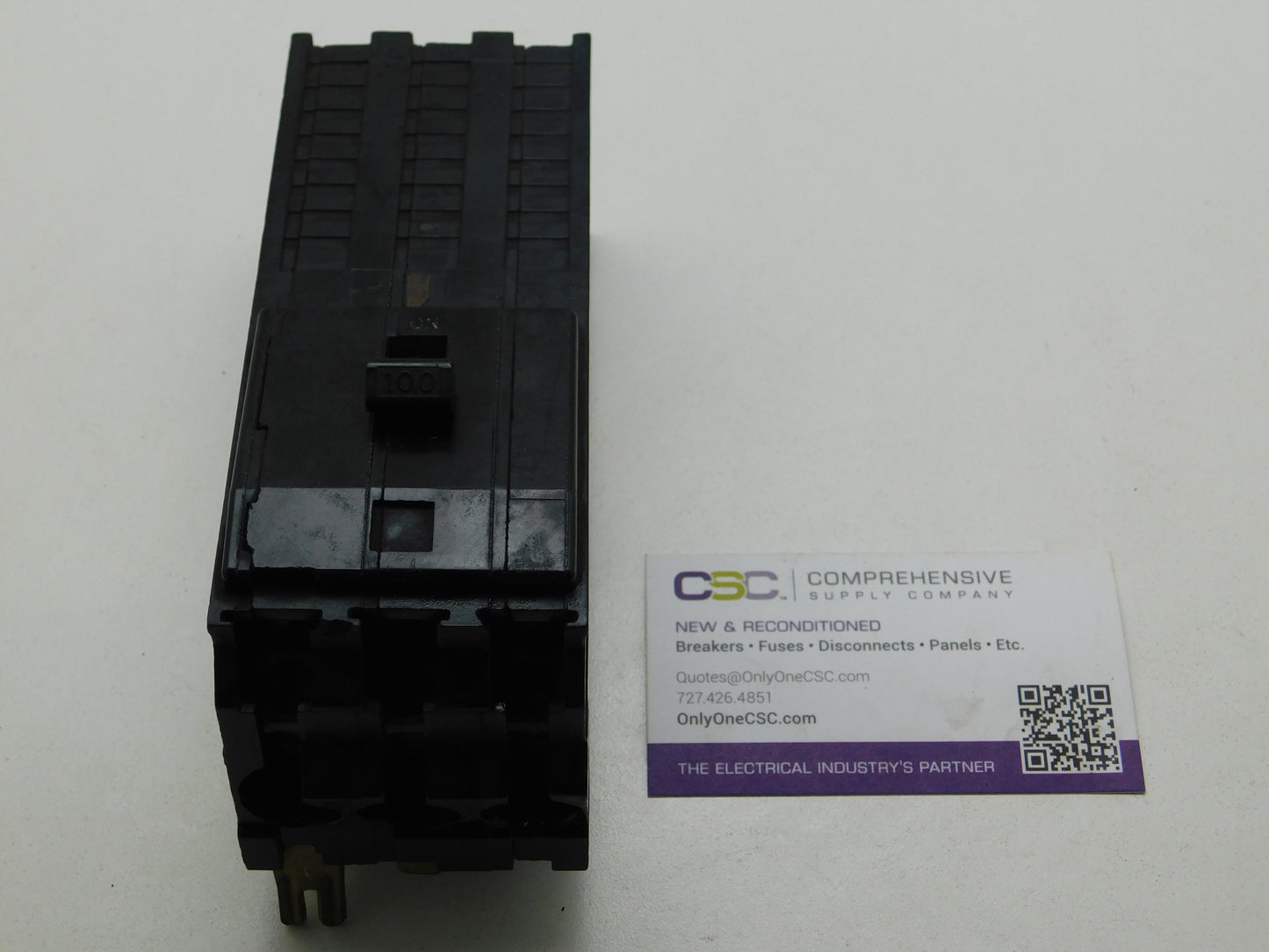 Q1B3100 - Square D 100A Amp 3P Pole 10kA@240V Bolt On Circuit Breaker W/Peg