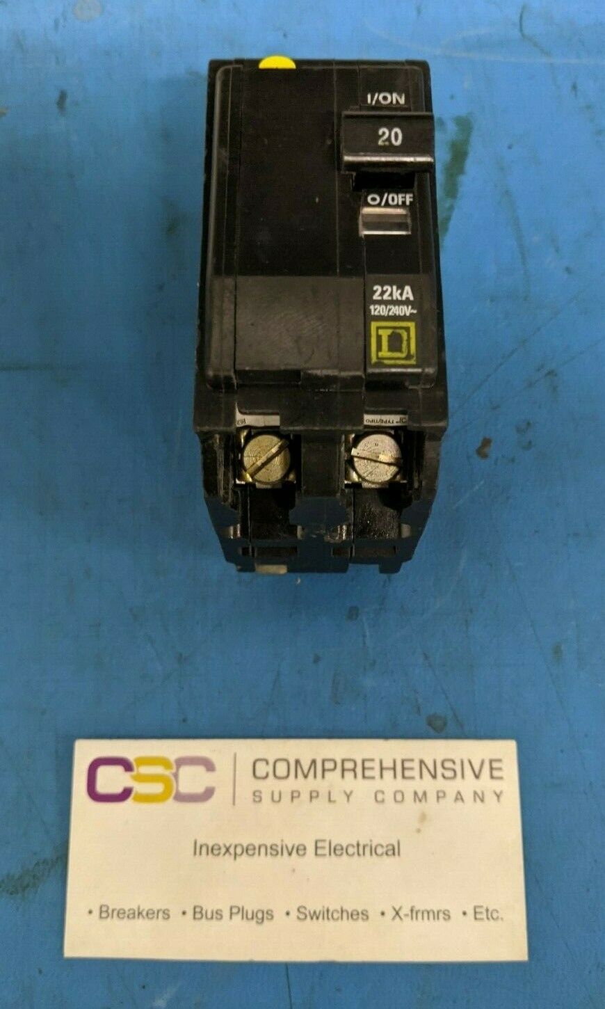 QOB220VH - Square D 20A Amp 2P Pole 22kA@120/240V Bolt On Circuit Breaker