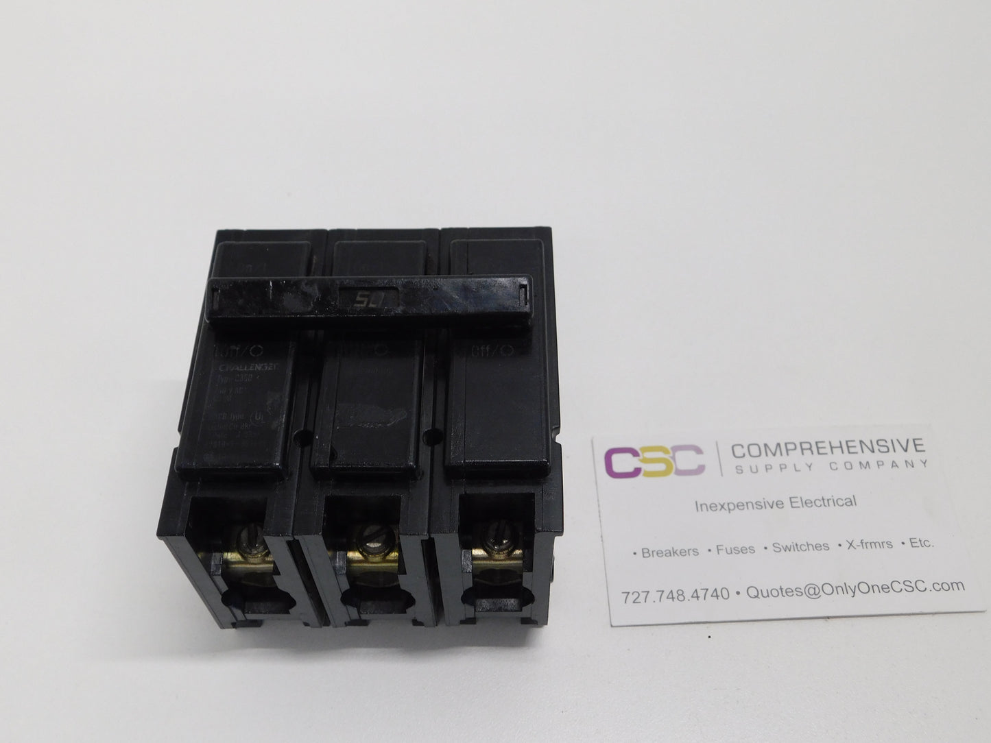C350 - Challenger 50A Amp 3P Pole 10kA@240V Plug On Circuit Breaker