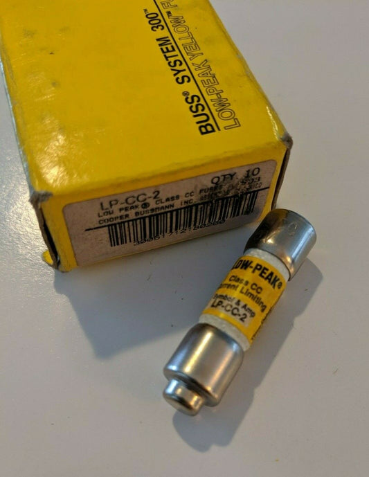 LP-CC-2 - Bussmann 2A Amp 600Vac Low Peak Class Cc Fuse
