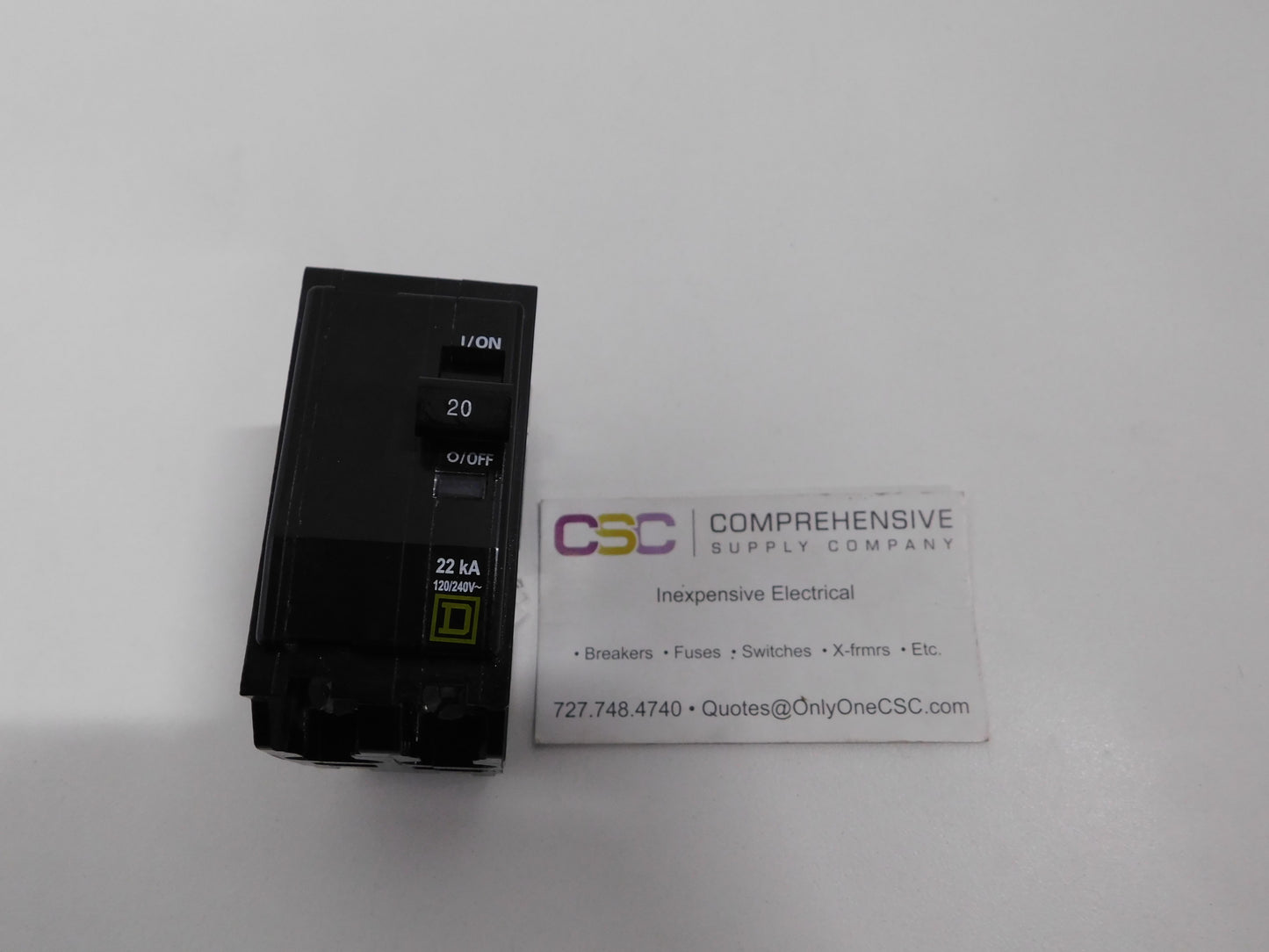 QOB220VH - Square D 20A Amp 2P Pole 22kA@120/240V Bolt On Circuit Breaker