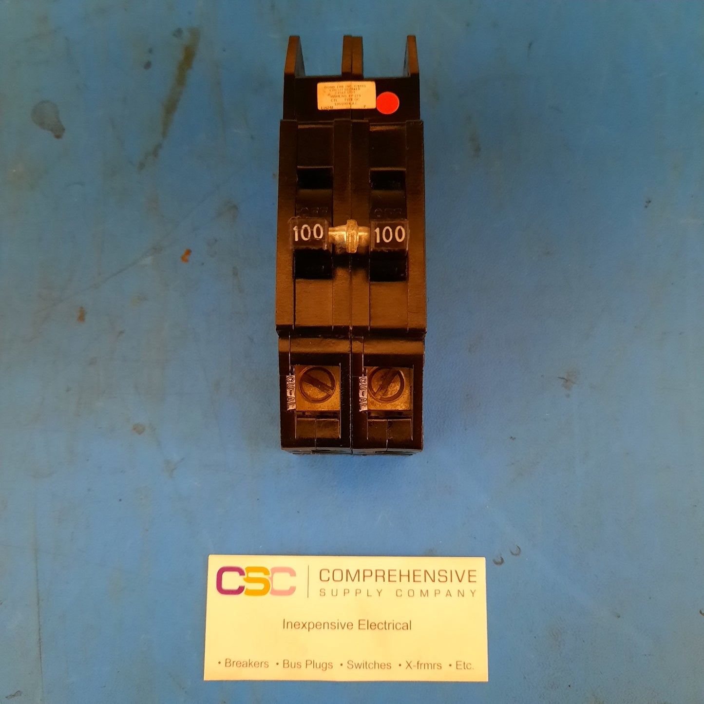 QC2100 - Zinsco 100A Amp 2P Pole 10kA@120/240V Plug On Circuit Breaker