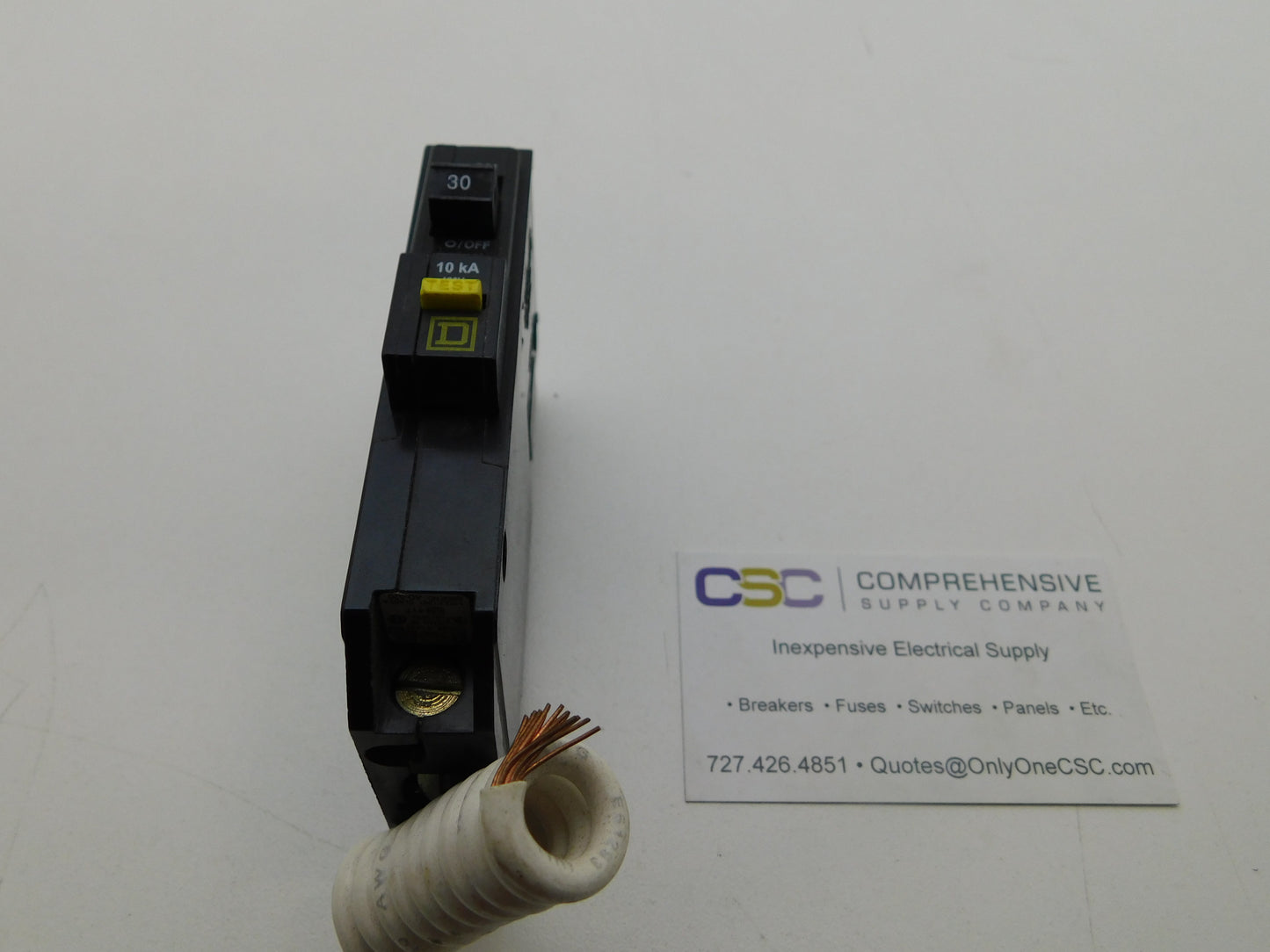 QO130GFI - Square D 30A Amp 1P Pole 10kA@120V Plug On Ground Fault GFCI Circuit Breaker