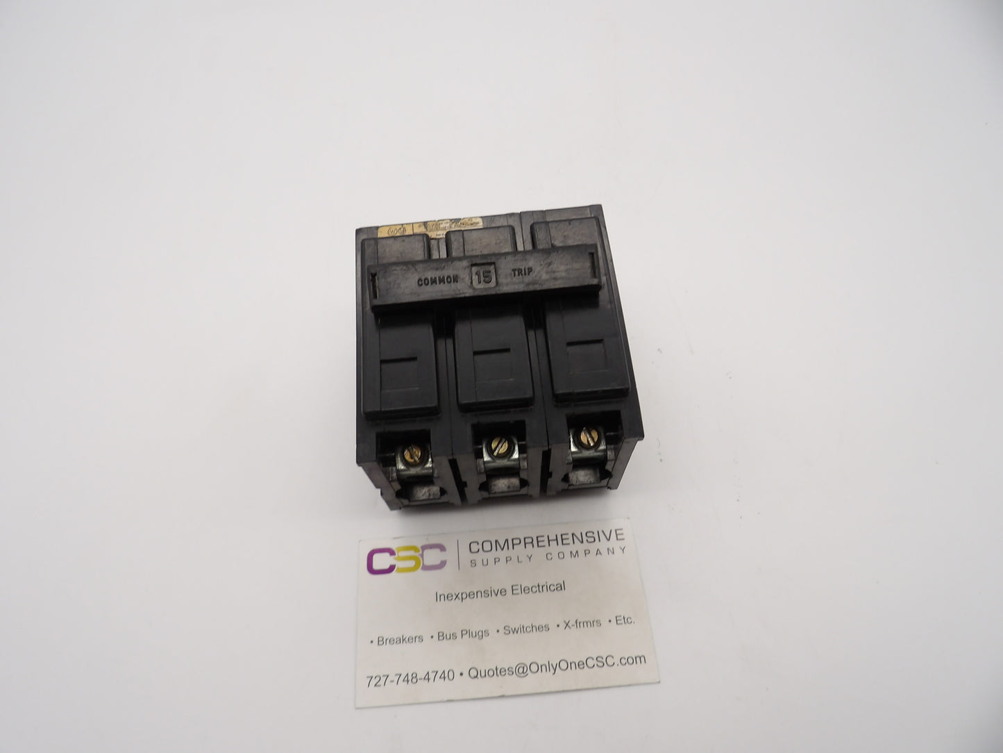 BAB3015H - Eaton 15A Amp 3P Pole 10kA@240V Bolt On Circuit Breaker