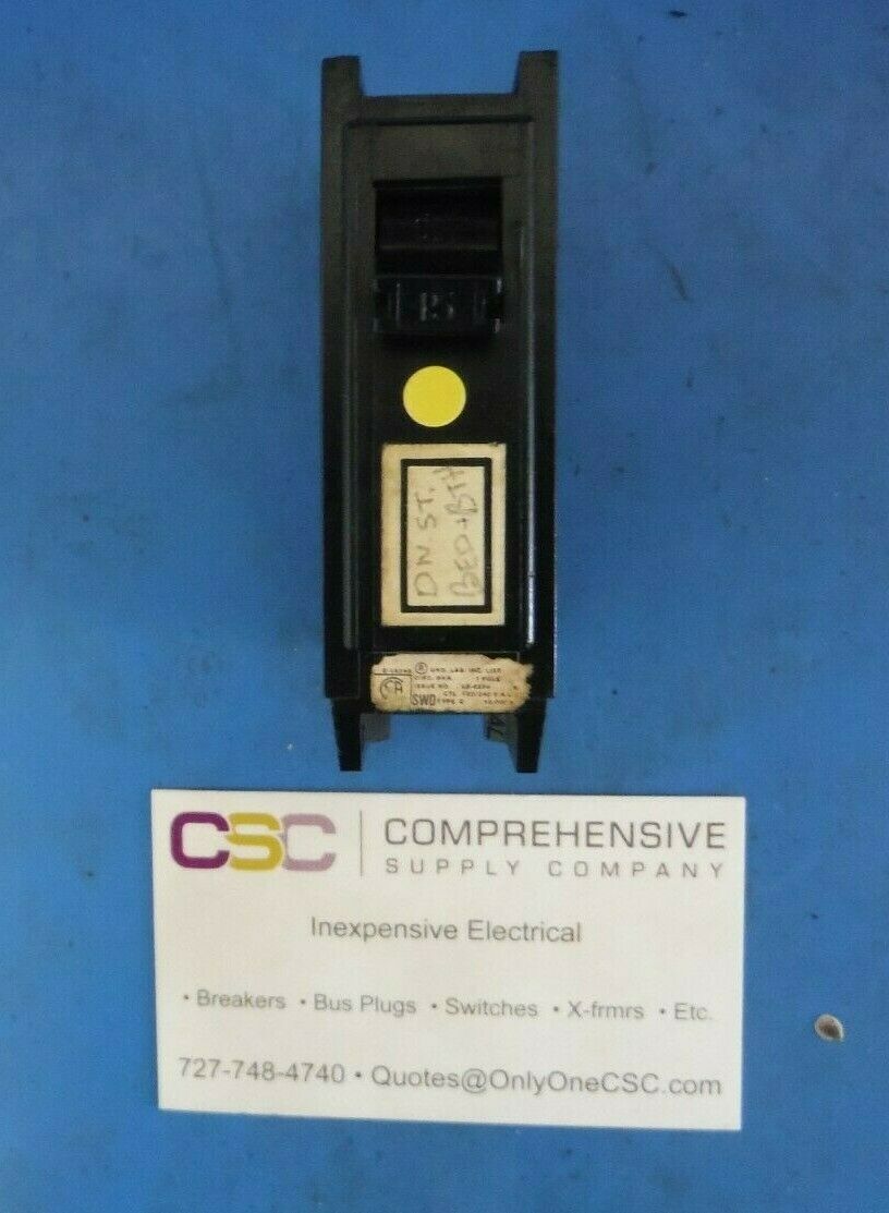 C115 - Gte 15A Amp 1P Pole 10kA@120/240V Plug On Circuit Breaker