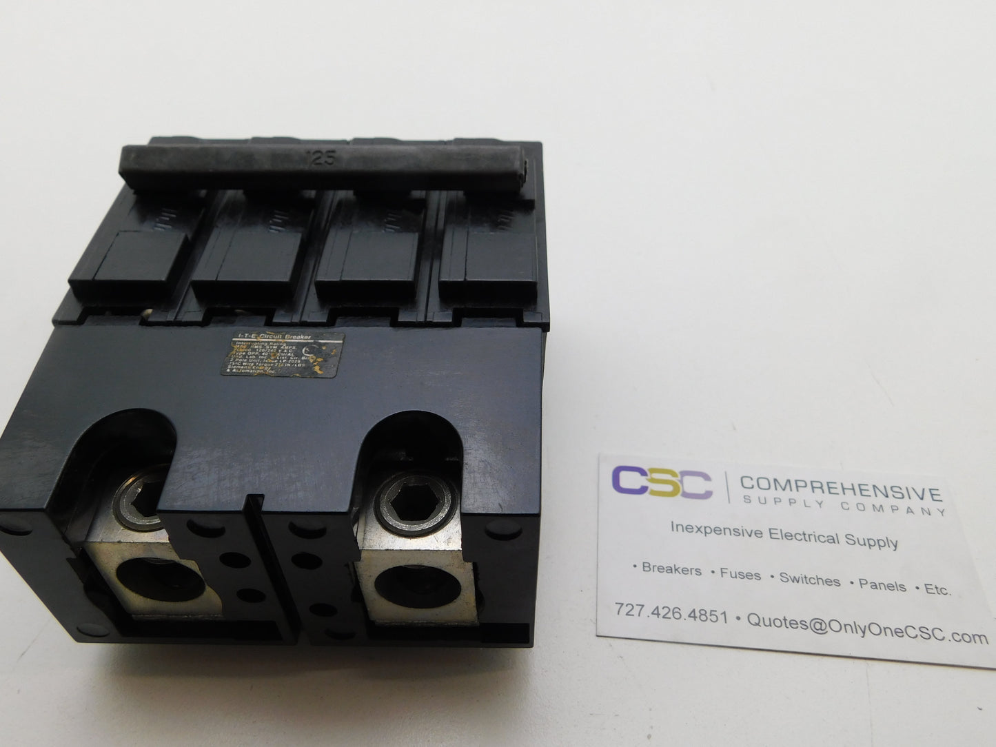 Q2125B - ITE 125A Amp 2P Pole 10kA@120/240V Plug On Circuit Breaker - Older Series