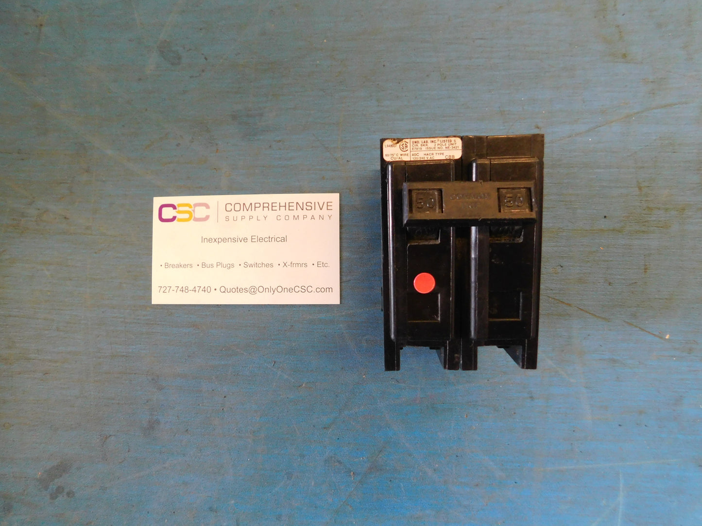 CBB2050 - Challenger 50A Amp 2P Pole 10kA@120/240V Bolt On Circuit Breaker