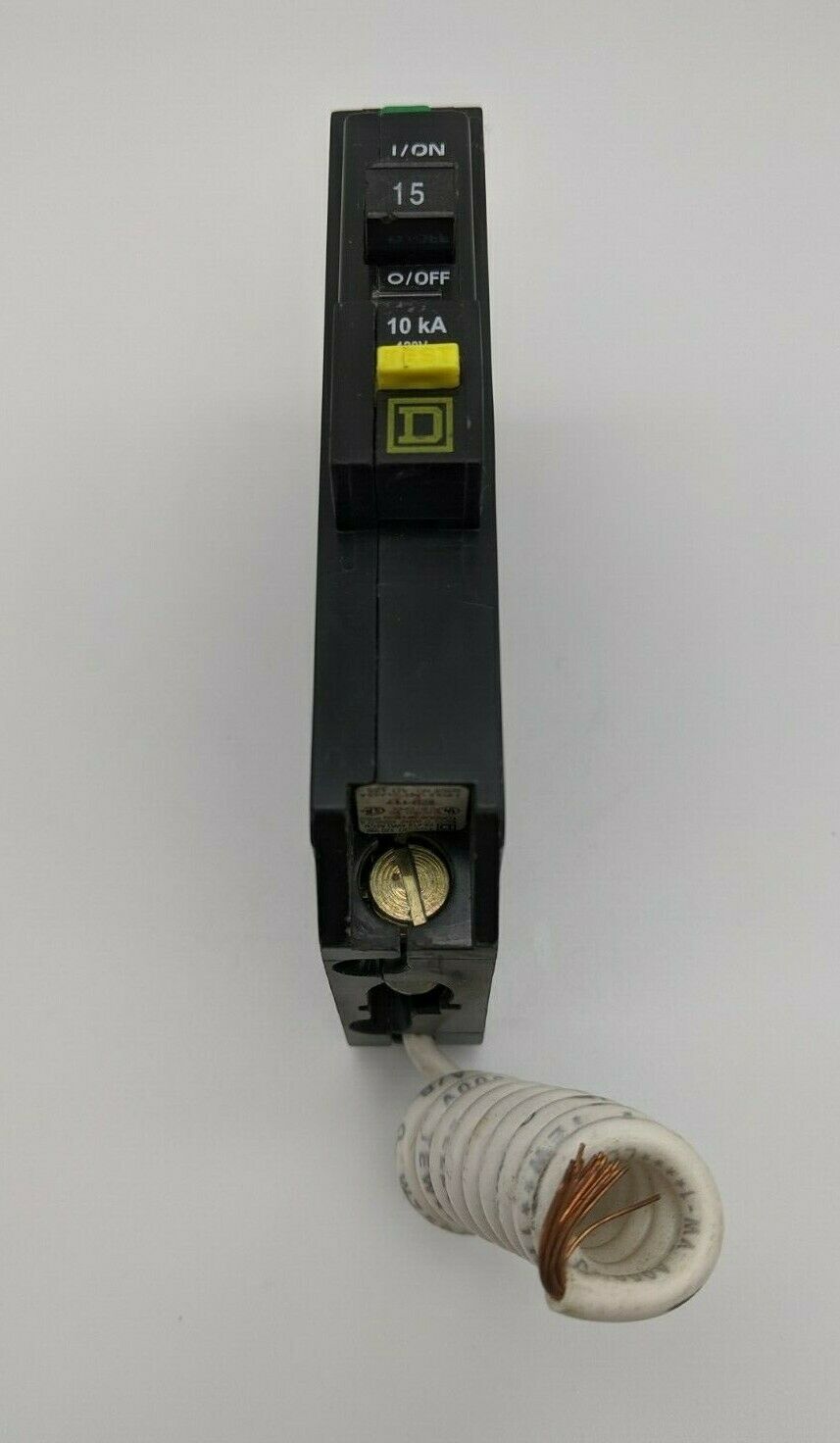 QO115GFI - Square D 15A Amp 1P Pole 10kA@120V Plug On Ground Fault GFCI Circuit Breaker