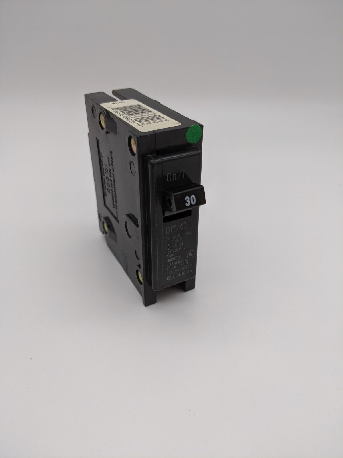 BR130 - Eaton 30A Amp 1P Pole 10kA@120/240V Plug On Circuit Breaker
