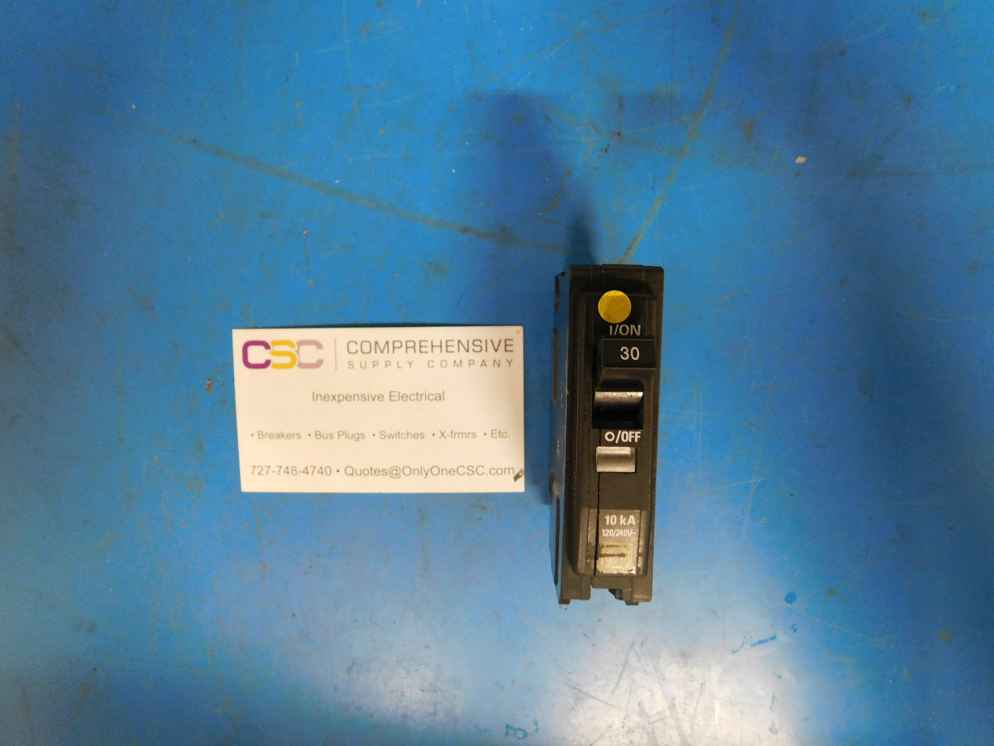 QO130 - Square D 30A Amp 1P Pole 10kA@120/240V Plug On Circuit Breaker