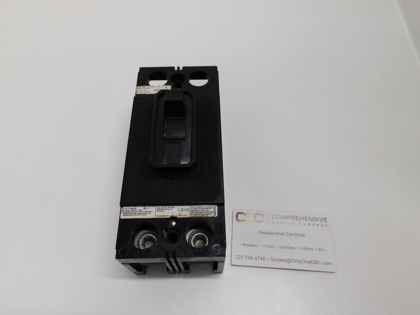 QJ22B225 - Siemens 225A Amp 2P Pole 10kA@240V Bolt On Circuit Breaker