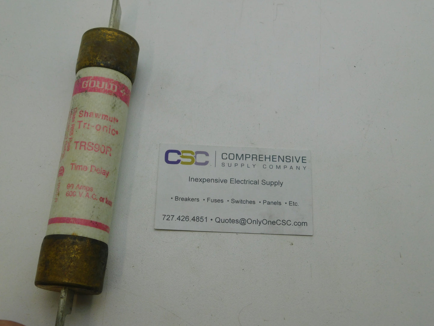 TRS90R - Gould 90A Amp 600V Class Rk5 Tri-Onic Time Delay Blade Fuse