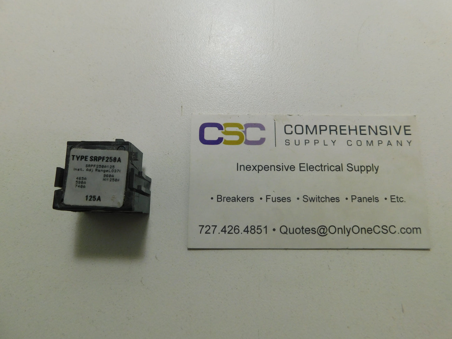 SRPF250A125 - GE 125A Amp Rating Plug Used For Sfda/Sfha/Sfla/Sfpa Circuit Breakers