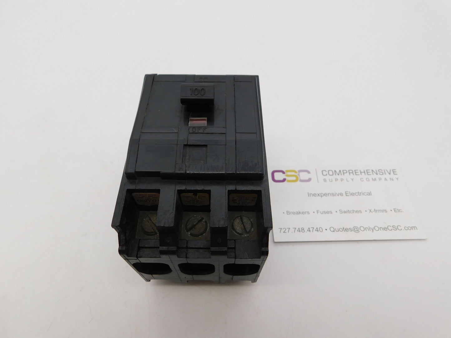 Q3100 - ITE 100A Amp 3P Pole 10kA@240V Plug On Circuit Breaker - Older Series