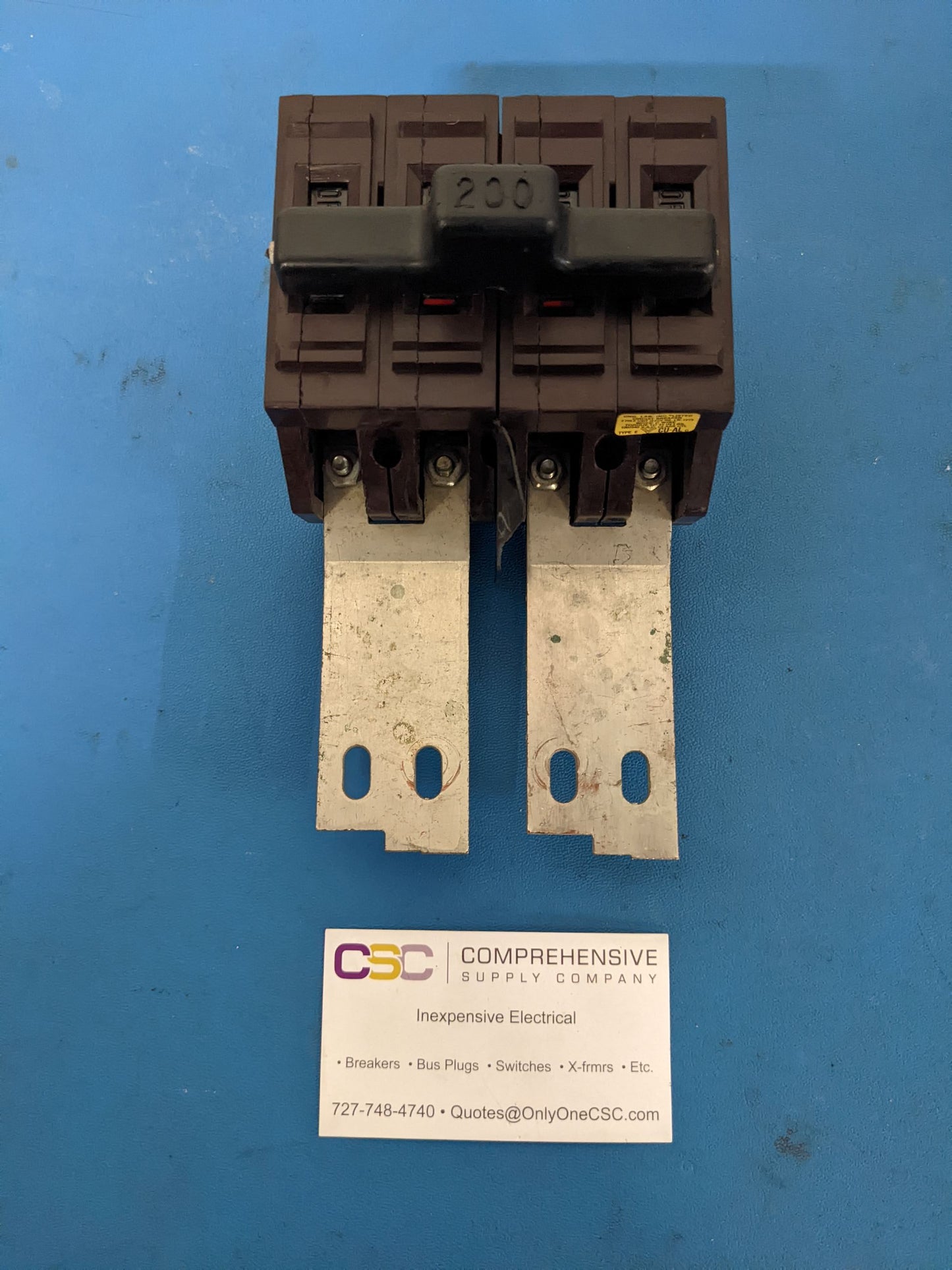 E2200 - Wadsworth 200A Amp 2P Pole 10kA@120/240V Main Circuit Breaker