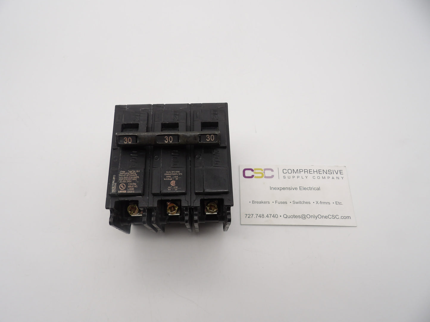 B330H - Siemens 30A Amp 3P Pole 22kA@240V Bolt On Circuit Breaker