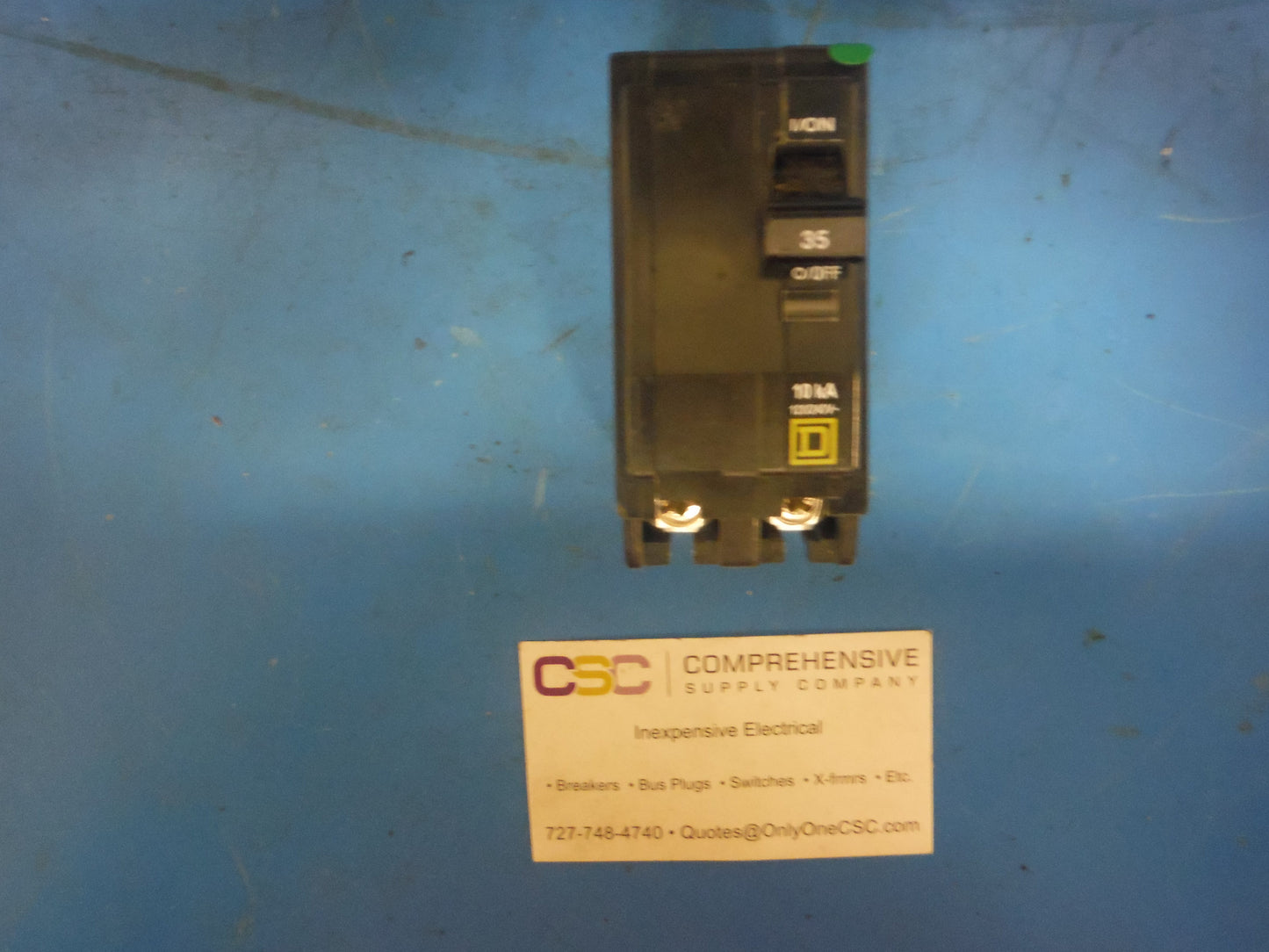 QO235 - Square D 35A Amp 2P Pole 10kA@120/240V Plug On Circuit Breaker