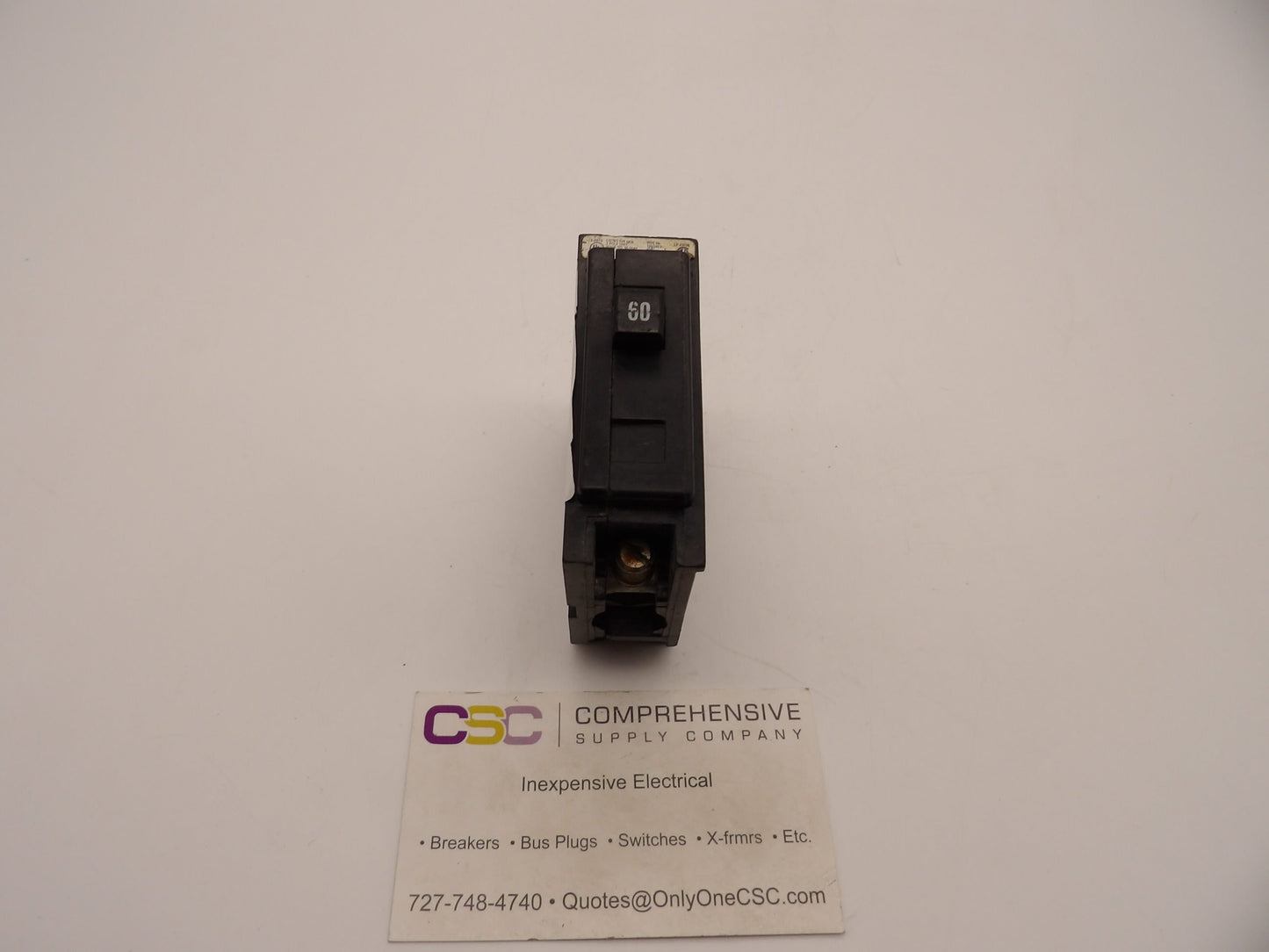 BAB1060 - Cutler Hammer 60A Amp 1P Pole 10kA@120/240V Bolt On Circuit Breaker