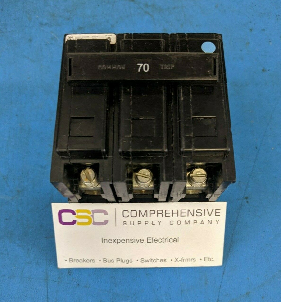 BAB3070H - Eaton 70A Amp 3P Pole 10kA@240V Bolt On Circuit Breaker