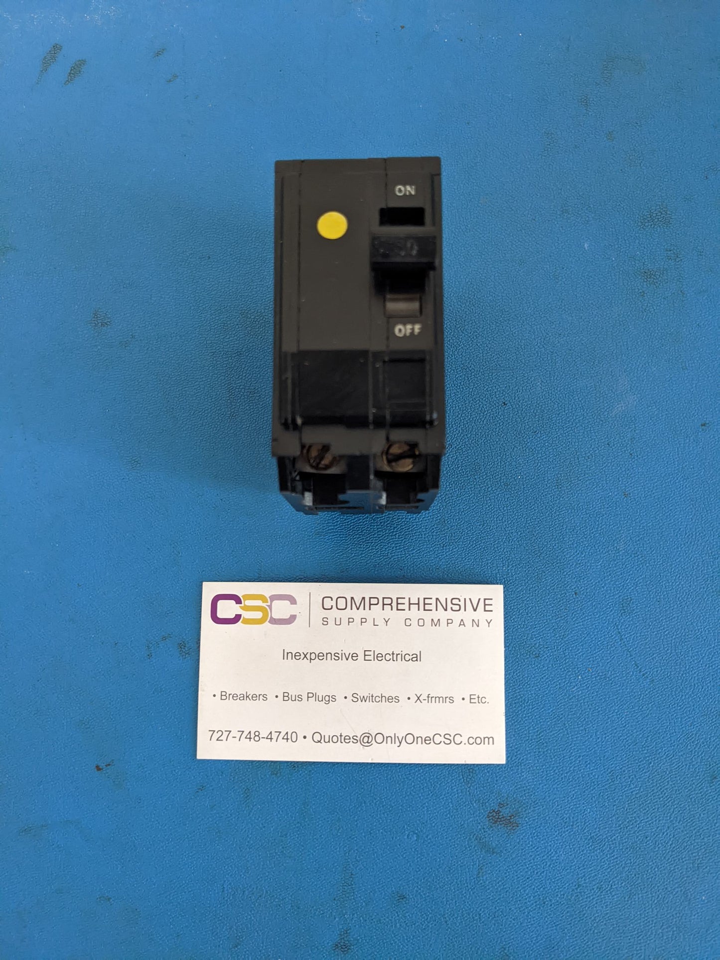 QO250 - Square D 50A Amp 2P Pole 10kA@120/240V Plug On Black Circuit Breaker