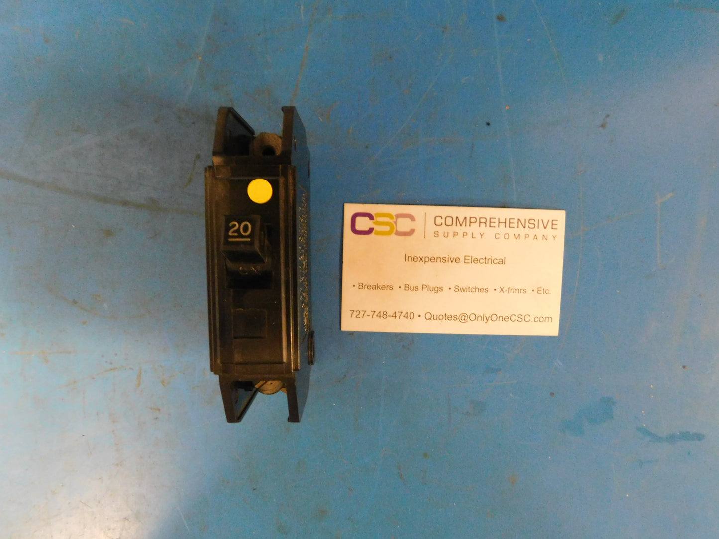 QCL1020 - Westinghouse 20A Amp 1P Pole 10kA@120/240V Plug On Quicklag Circuit Breaker