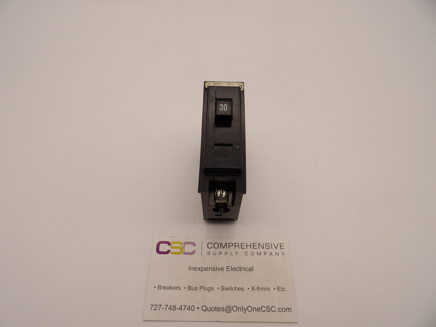 BAB1030 - Cutler Hammer 30A Amp 1P Pole 10kA@120/240V Bolt On Circuit Breaker