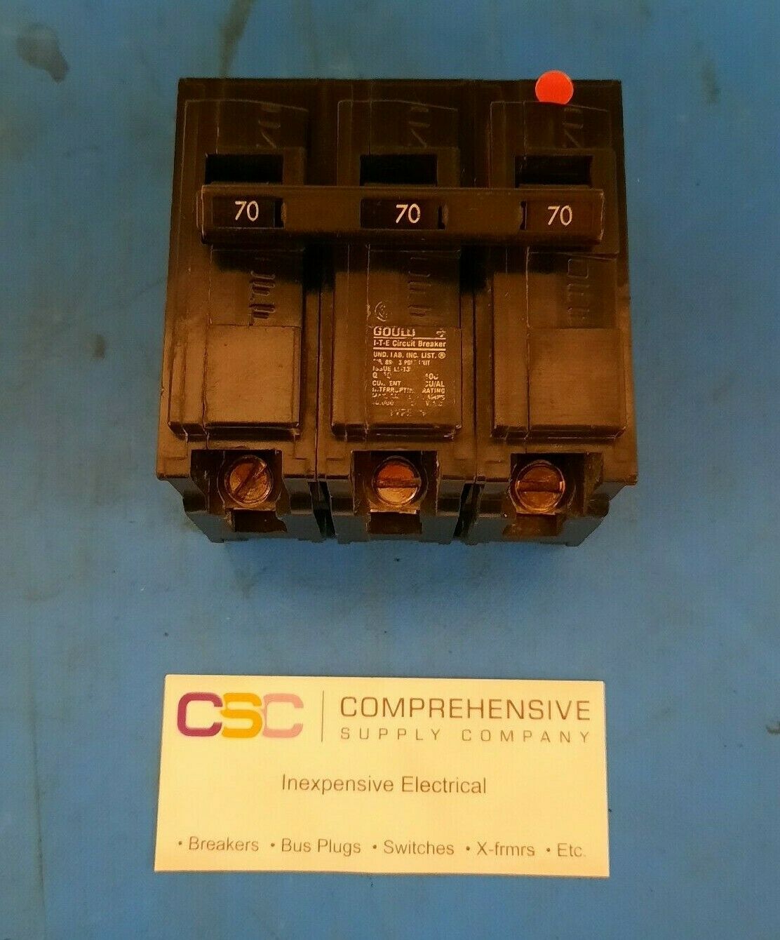 Q370 - ITE 70A Amp 3P Pole 10kA@240V Plug On Circuit Breaker - Older Series