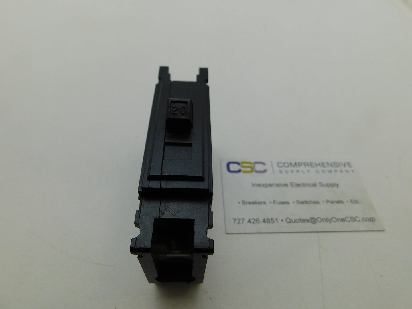 QC1020 - Westinghouse 20A Amp 1P Pole 10kA@120/240V Feed Through Quicklag Circuit Breaker