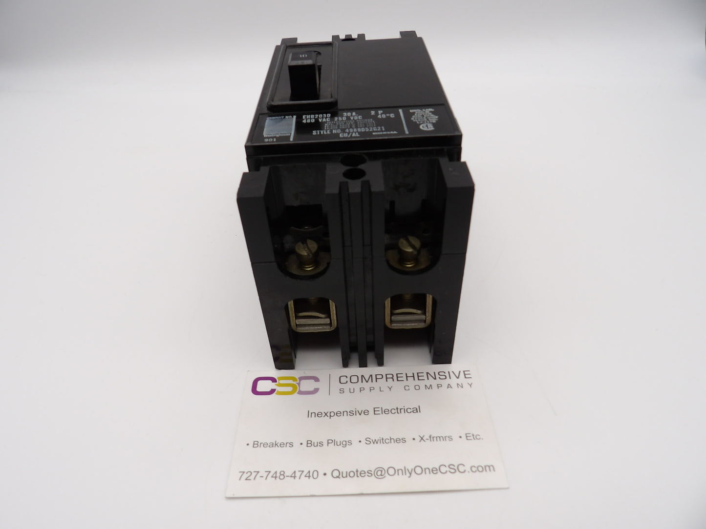 EHB2030 - Westinghouse 30A Amp 2P Pole 14kA@480V Bolt On Circuit Breaker